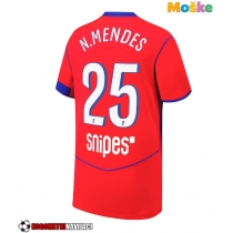 Moške Nogometnih dresov Paris Saint-Germain Nuno Mendes #25 Tretji 2025-26 Kratki rokavi